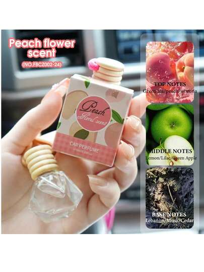 1 قطعة * 8 مل موزع عطر معلق للسيارة، موزع عطر طبيعي جذاب طويل الأمد متعدد الروائح الزهرية والفاكهية والمائية والخشبية لتعطير السيارة والمنزل والمكتب وحفلات العطور