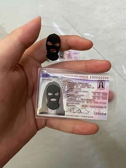 حافظة بطاقة الهوية - حافظة بطاقة من البلاستيك الشفاف المطفي، عملية لصق بلوري، حافظة رخصة القيادة، مضادة للمغناطيس، مناسبة للمكاتب والمدارس وبطاقات الائتمان وتصاريح العمل وبطاقات المفاتيح، سهلة الحمل، صغيرة الحجم وخفيفة الوزن