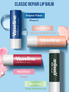 Vaseline 3.5 جرام بلسم شفاه مغذي ولامع (برائحة وردة) - مرطب ومنير للشفاه باللون الوردي، مع زيت وردة دمشقية وزيت بذور اللوتس الأبيض، يترك الشفاه ناعمة ولامعة، مثالي للشفاه الجافة