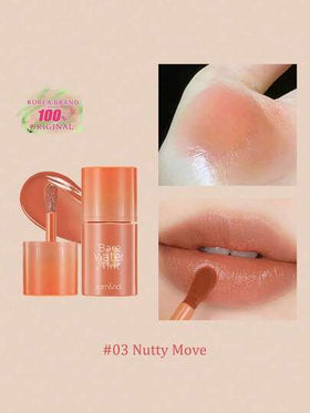 Rom&nd رومند BARE MOOL TINT #03 NUTTY MOV، أحمر شفاه لامع، لون حيوي، طويل الأمد، MLBB (شفتي ولكن أفضل) | ملمس خفيف | صبغة شفاه مرطبة طويلة الأمد | أداء لوني عالي، لامع، نباتي، مكياج كوري، 4.5 جرام (0.16 أونصة)، هدية