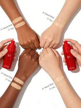 مؤسسة MISSHA M Radiant Long-Lasting 35مل - بشرة خالية من العيوب، طبيعية | خفيفة الوزن، طويلة الأمد، متعددة الاستخدامات، إشراقة مشرقة | تغطية كاملة، راحة طوال اليوم | تنعيم وترطيب البشرة فوراً. هدية عيد الميلاد، هدية للنساء، ضروري يومي، ألوان ساحرة، ضروري