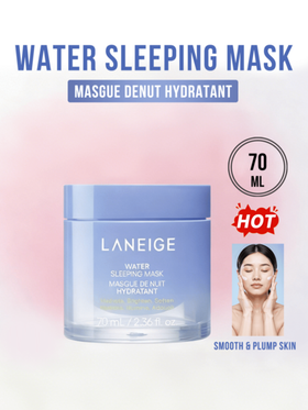 Laneige قناع نوم مرطب 70 مل/2.36 أونصة سائلة - الأكثر مبيعًا، يعزز البشرة ويصفي البشرة بنسبة 96.77% | مستخلص خميرة نباتية مُحمي بالبراءة، يُصلح حاجز البشرة ليلاً | ترطيب عميق، يترك البشرة ناعمة ونضرة | صيغة بدون شطف، سهلة الحمل، يهدئ البشرة التالفة من الش