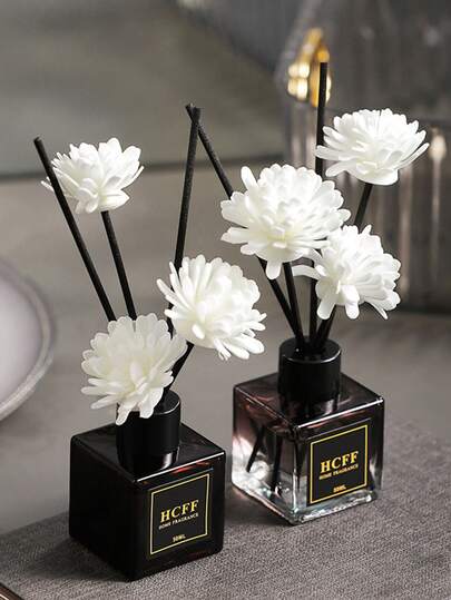 موزع عطر بدون لهب سعة 50-100 مل، مدة عطر 15-30 يوم، قابل لإعادة التعبئة بزيوت عطرية، منعش للمنزل والحمام، ديكور منزلي للربيع والصيف، معطر هواء، موزع للسيارة، وردي، ديكور حفل زفاف، هدية للسيدات، هدية عيد الأم