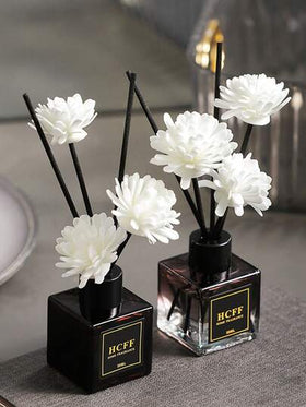 موزع عطر بدون لهب سعة 50-100 مل، مدة عطر 15-30 يوم، قابل لإعادة التعبئة بزيوت عطرية، منعش للمنزل والحمام، ديكور منزلي للربيع والصيف، معطر هواء، موزع للسيارة، وردي، ديكور حفل زفاف، هدية للسيدات، هدية عيد الأم