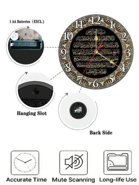 ساعة حائط صامتة قطر 10"/12" مناسبة لديكور المنزل في غرفة النوم والمطبخ وغرفة المعيشة، سهلة التركيب، هدية رائعة للأعياد مثل عيد الفصح والكريسماس وعيد الشكر والعودة إلى المدرسة