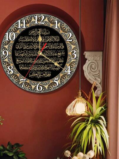 ساعة حائط صامتة قطر 10"/12" مناسبة لديكور المنزل في غرفة النوم والمطبخ وغرفة المعيشة، سهلة التركيب، هدية رائعة للأعياد مثل عيد الفصح والكريسماس وعيد الشكر والعودة إلى المدرسة