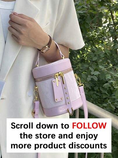 حقيبة يد أنيقة للنساء ذات تصميم أسطواني، حقيبة دلو، حقيبة يد فاخرة جديدة ذات مقبض علوي، محفظة، حقيبة كتف متعددة الوظائف ذات ملمس مميز، مناسبة للمواعيد والتسوق والخروجات والتنقلات اليومية والمكتب والعطلات وغيرها من المناسبات.