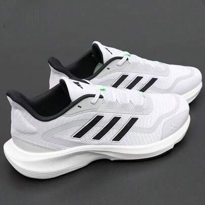 Adidas أحذية أديداس رجالية، مناسبة لجميع الفصول، أحذية رياضية، أحذية جري رجالية، تصميم جديد، شبكة سميكة، خفيفة الوزن، أحذية كاجوال ماصة للصدمات.