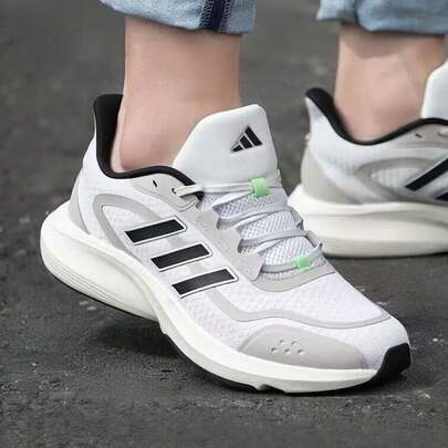 Adidas أحذية أديداس رجالية، مناسبة لجميع الفصول، أحذية رياضية، أحذية جري رجالية، تصميم جديد، شبكة سميكة، خفيفة الوزن، أحذية كاجوال ماصة للصدمات.