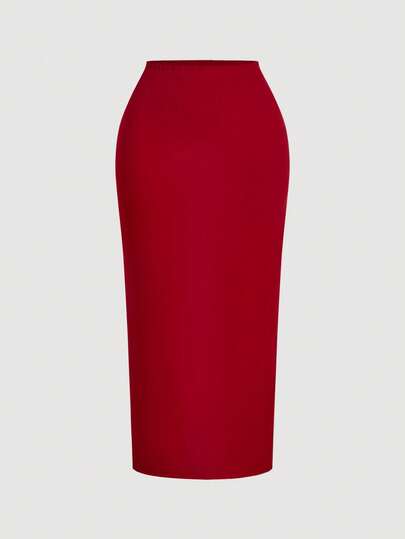 SHEIN MOD طقم ملابس علوية وتنورة عصري بتصميم أنيق من لون واحد ومزخرف بالزهور، مناسب للصيف وعيد الحب والمواعيد