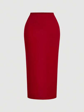 SHEIN MOD طقم ملابس علوية وتنورة عصري بتصميم أنيق من لون واحد ومزخرف بالزهور، مناسب للصيف وعيد الحب والمواعيد