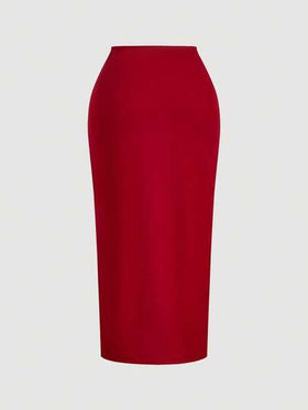 SHEIN MOD طقم ملابس علوية وتنورة عصري بتصميم أنيق من لون واحد ومزخرف بالزهور، مناسب للصيف وعيد الحب والمواعيد