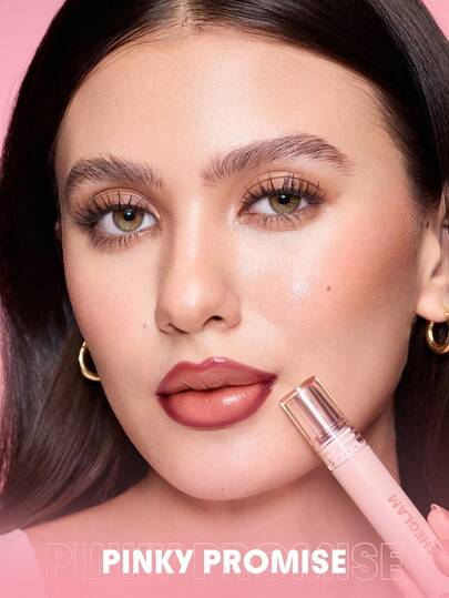 SHEGLAM Fall In Line محدد شفاه قابل للتقشير-Pinky Promise روج تنت أرواج علامة تجارية جمال مكياج ميكب مستحضرات تجميل للنساء الفتيات مثالي لفصل الشتاء الربيع مثالي ل- Y2K أزياء أنيقة رمضان هدية حفلة جاهز أفضل لون