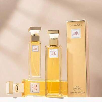 ELIZABETH ARDEN عطر إليزابيث آردن فيفث أفينيو للنساء، 125مل/4.23 أونصة سائلة، رائحة الزنبق الناعمة والمغنوليا الحلوة، رائحة بودرية كلاسيكية