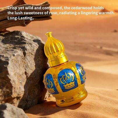 FLATPEA عطر نسائي ورجالي، زيت عطري عربي، عطر الشرق الأوسط، ذو ثبات طويل الأمد، أنيق ومتطور، عطر فاخر فاخر، زيت عطري، حجم محمول 15مل، خيار مثالي للاستخدام اليومي والمواعدة، هدية مناسبة لعيد الميلاد وعيد الحب