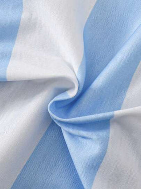 Souflis Souflis مجموعة ملابس طفل ولد تتكون من قميص كم قصير بياقة مندرين أنيقة وبسيطة وبنطلون بلون متباين، مناسبة للصيف