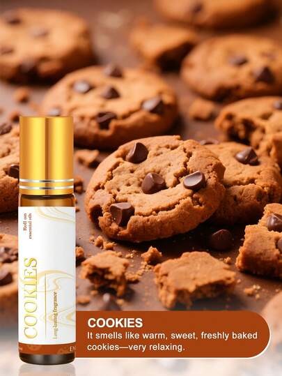 EMBRACEX. زيت عطري بعبوة كرويّة 10مل+60مل+10مل برائحة البسكويت، زيت معطّر، ديكور المنزل، معطّر الهواء، يمكن استخدامه لصنع شموع معطّرة، هدية عيد