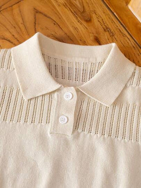 بلوزة بولو قصيرة الأكمام مناسبة للمدرسة، للارتداء اليومي في الربيع والصيف والخريف