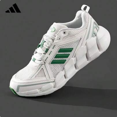Adidas حذاء رياضي جديد للرجال والنساء لممارسة رياضة الجري والجري بدون كعب مصنوع من شبكة قابلة للتنفس