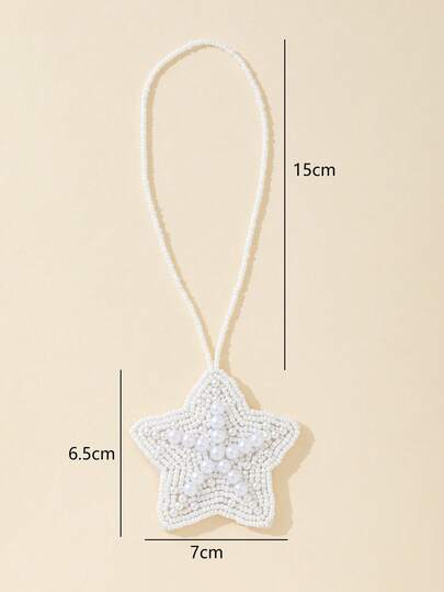 قلادة زخرفية مصنوعة يدويًا من الخرز والصدف بطراز بوهيمي، مناسبة لتعليق على حقيبة يد المرأة، مناسبة لاكسسوارات حقيبة العطلات الشاطئية