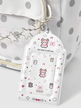 ROMWE Kawaii 1 قطعة حقيبة ظهر للسيدات بتصميم دمية كيوت بأجنحة حب وخماسي النجوم وقطة مخططة ذات جيوب متعددة وسعة تخزين كبيرة، مناسبة للكلية والتنقل والسفر، تشمل جميع الاكسسوارات