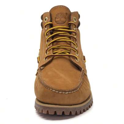 Timberland بوت رياضي كاجوال بسيط للارتداء اليومي، بوت رجالي نصف طويل من النوبوك القمحي، رمز المنتج: A2N4C754