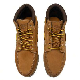 Timberland بوت رياضي كاجوال بسيط للارتداء اليومي، بوت رجالي نصف طويل من النوبوك القمحي، رمز المنتج: A2N4C754