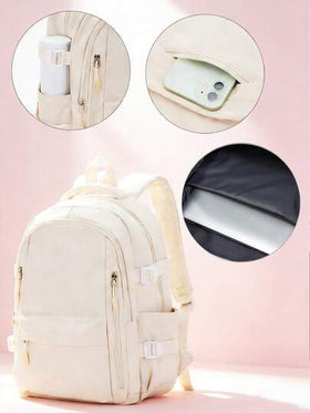 حقيبة ظهر طالب بطراز جمالي لطيف ، حقيبة يومية عادية ، حقيبة ظهر مدرسية كاواييي يابانية للبنات في المرحلة المتوسطة/الثانوية ، مقاومة للماء وقوية وكبيرة السعة متعددة الجيوب ، تناسب لابتوب 15.6 بوصة ، حقيبة مدرسية لطلاب الجامعة ، حقيبة ظهر كمبيوتر خفيفة الوز