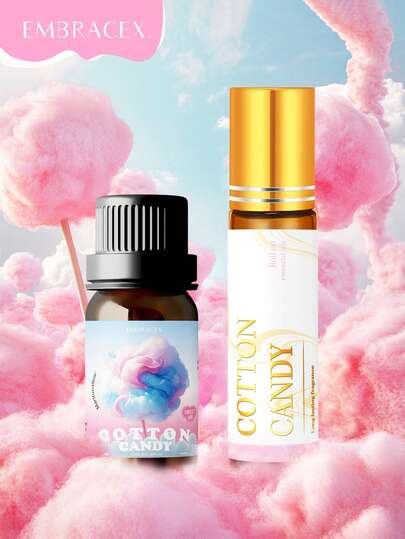 EMBRACEX. زيت عطري بعطر القطن الحلو 10مل، قطعتان/قطعة واحدة، ديكور المنزل، يمكن استخدامه لصنع شموع معطرة، مرطبات الهواء/موزعات العطور، عطر داخلي، هدية عيد
