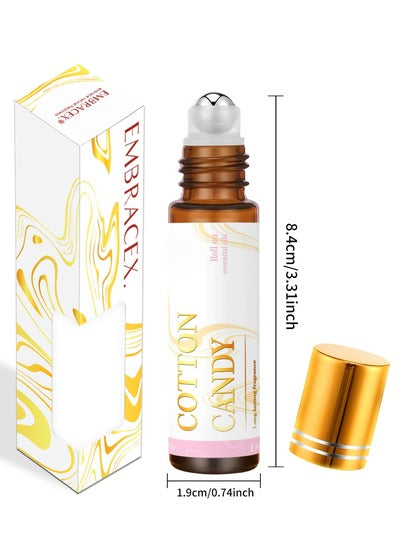 EMBRACEX. زيت عطري بعطر القطن الحلو 10مل، قطعتان/قطعة واحدة، ديكور المنزل، يمكن استخدامه لصنع شموع معطرة، مرطبات الهواء/موزعات العطور، عطر داخلي، هدية عيد