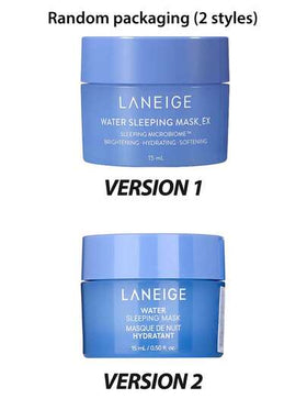 Laneige قناع النوم المائي [ميني] من لانيج 15مل*3/45مل / مُنير، مرطب، ناعم / قناع نوم كوري يرطب البشرة بعمق طوال الليل ويعيد إشراقتها. الصيغة الجلاتينية الخفيفة والمنعشة تهدئ البشرة برفق وتحافظ على الرطوبة لشعور خفيف ومريح. [تغليف عشوائي (نمطان)]