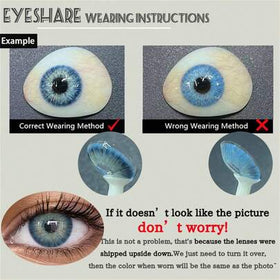 عدسات لون العيون الرمادية البنية من EYESHARE، زوج واحد من العدسات الناعمة لتكبير العيون، مناسبة للمكياج النسائي، قطر 14.5 مم