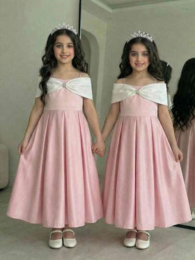 SHEIN فستان كاجوال محبوك بألوان متباينة للفتيات المراهقات