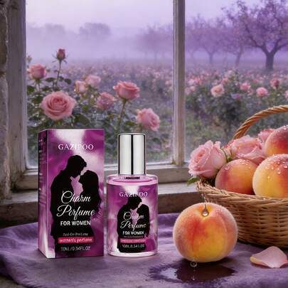 عطر زهرة الخوخ بتركيبة رول-أون 10مل للنساء، رائحة زهرية فاكهية طويلة الأمد، رائحة لطيفة ومنعشة، مناسبة للعمل والمواعيد والخروجات والحفلات. موصى به كهدية عيد ميلاد أو عيد الحب