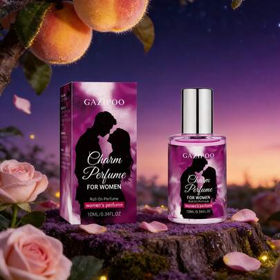 عطر زهرة الخوخ بتركيبة رول-أون 10مل للنساء، رائحة زهرية فاكهية طويلة الأمد، رائحة لطيفة ومنعشة، مناسبة للعمل والمواعيد والخروجات والحفلات. موصى به كهدية عيد ميلاد أو عيد الحب