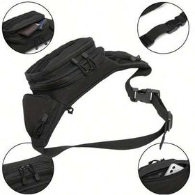 حقيبة خصر للرجال للاستخدام الخارجي مع رقعة علم الولايات المتحدة - حقيبة خصر قابلة للتعديل مع نظام MOLLE وجيوب سحاب، مناسبة للصيد والجري والسفر - حقيبة خصر بطراز قوي (أصفر، متوافق مع إكسسوارات العلم)