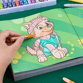 Paw Patrol كتاب تلوين بطبعة باترول الأبطال 1 قطعة، كتاب تلوين للأطفال من عمر 3 إلى 6 سنوات، لعبة رسم للأطفال الحضانة، هدية عيد مثالية (طراز عشوائي)