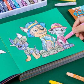Paw Patrol كتاب تلوين بطبعة باترول الأبطال 1 قطعة، كتاب تلوين للأطفال من عمر 3 إلى 6 سنوات، لعبة رسم للأطفال الحضانة، هدية عيد مثالية (طراز عشوائي)