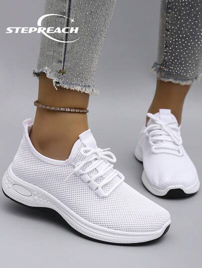 STEPREACH أحذية رياضية كاجوال للنساء موسم الربيع، أحذية رياضية خفيفة الوزن وقابلة للتنفس وغير انزلاقية، أحذية لوفر مسطحة