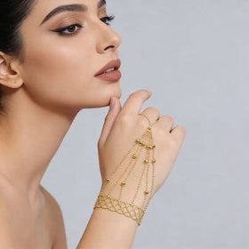 سوار يد فريد من نوع الدانتيل المنسوج المشبك بالأصابع، سلسلة يد رومانسية، إكسسوار معصم أنيق للعروس والزفاف، هدية للحبيبة