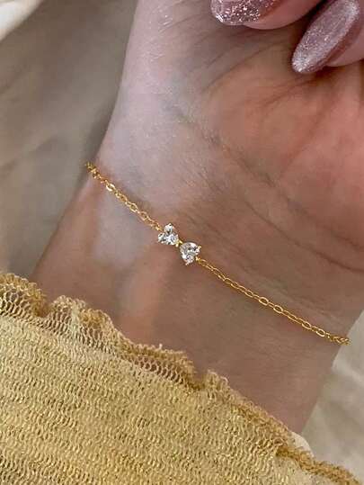 GAGAFEEL سوار فضة عيار 925 أنيق وأنيق بتصميم فراشة لامعة مرصعة بالزركونيا، مناسب للارتداء اليومي، هدية للصداقة وعيد الميلاد