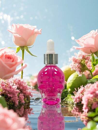 زيت عطري بتصميم جمجمة كريستالية سعة 30 مل، معطر هواء، رذاذ عطري للأقمشة، رائحة منعشة طويلة الأمد، مناسب للملابس والحمام والغرفة والخزانة والصالة والسيارة، هدية رائعة لعيد الميلاد وعيد الحب والسنة الجديدة