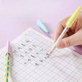 12 غطاء قلم رصاص بألوان الماكرون، أغطية حماية قلم رصاص عالمية للطلاب، أكمام قلم رصاص مضادة للبلع للأطفال