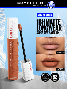 Maybelline أحمر شفاه ماتي ماتي سوبرستاي 70 أمازوني - أحمر شفاه ماتي، أحمر شفاه طويل الأمد، مايبيلين، 0.17 أونصة/5 مل - أحمر شفاه ماتي، طويل الأمد، لمعة الشفاه، صبغة الشفاه