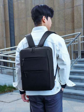 حقيبة ظهر كمبيوتر محمول متعددة الوظائف ذات سعة كبيرة مُحدَّثة، حقيبة أعمال للصبي