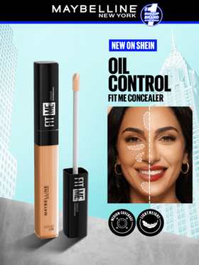 Maybelline مخفي أنسيل فيت مي، لون كراميل 40، مخفي مرطب متعدد الاستخدامات، 0.23 أونصة/6.8 مل - مخفي، مرطب، طويل الأمد، قاعدة مكياج