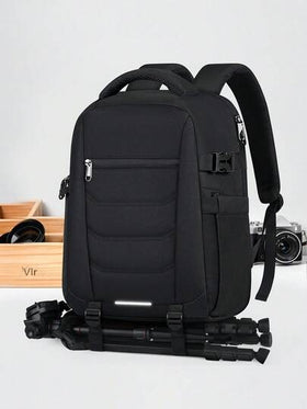 حقيبة ظهر احترافية للكاميرات DSLR/الكاميرات بدون مرآة، حقيبة ظهر للكمبيوتر المحمول مقاوم للماء، 14/15.6 بوصة، مع غطاء للمطر، حقيبة سفر مضادة للسرقة، حقيبة ظهر تصوير بسعة كبيرة، حقيبة كمبيوتر محمول للسفر، حقيبة ظهر للسفر