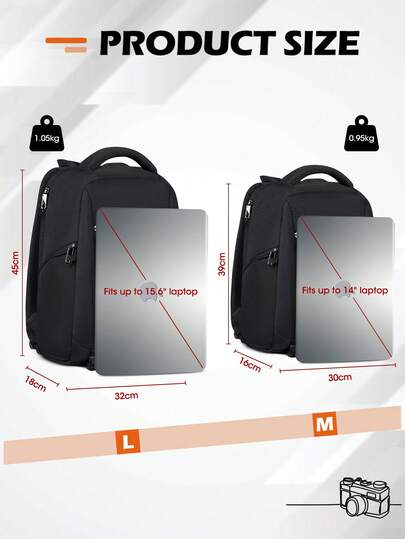 حقيبة ظهر احترافية للكاميرات DSLR/الكاميرات بدون مرآة، حقيبة ظهر للكمبيوتر المحمول مقاوم للماء، 14/15.6 بوصة، مع غطاء للمطر، حقيبة سفر مضادة للسرقة، حقيبة ظهر تصوير بسعة كبيرة، حقيبة كمبيوتر محمول للسفر، حقيبة ظهر للسفر