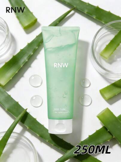 RNW جل الصبار الطبيعي النقي المقطوع حديثًا - حجم كبير 8.5 أونصة - أعلى جودة، نباتي، خالي من العطور - للوجه والبشرة والشعر وإصلاح حروق الشمس