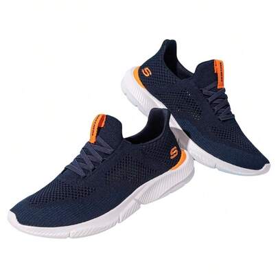 Skechers أحذية رياضية كاجوال سهلة الارتداء للرجال، أحذية رياضية يومية مريحة، أحذية للتنقل، أحذية للمشي 210281-NVOR